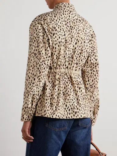 Moncler Saulon Appliquéd Animal-print Cotton-blend Canvas Jacket | Thumbnail 4 Moncler Saulon Appliquéd Animal-print Cotton-blend Canvas Jacket | Thumbnail 4