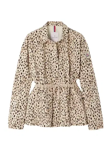 Moncler Saulon Appliquéd Animal-print Cotton-blend Canvas Jacket | Thumbnail 1 Moncler Saulon Appliquéd Animal-print Cotton-blend Canvas Jacket | Thumbnail 1