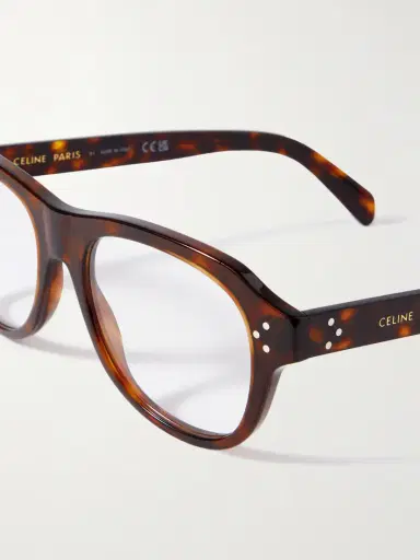 CELINE Eyewear Aviator-style Tortoiseshell Acetate Optical Glasses | Thumbnail 4 CELINE Eyewear Aviator-style Tortoiseshell Acetate Optical Glasses | Thumbnail 4