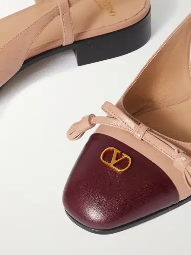 Valentino Garavani Logo-embellished Tasseled Leather Slingback Ballet Flats | Thumbnail 4 Valentino Garavani Logo-embellished Tasseled Leather Slingback Ballet Flats | Thumbnail 4