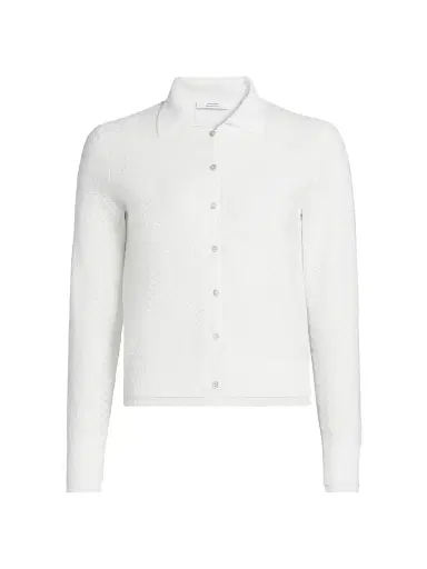 Vince Women's Double Layer Mesh Cardigan | Thumbnail 1 Vince Women's Double Layer Mesh Cardigan | Thumbnail 1
