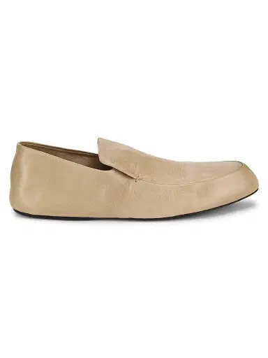 Jil Sander Women's Leather Loafers - Dark Sand | Thumbnail 1 Jil Sander Women's Leather Loafers - Dark Sand | Thumbnail 1