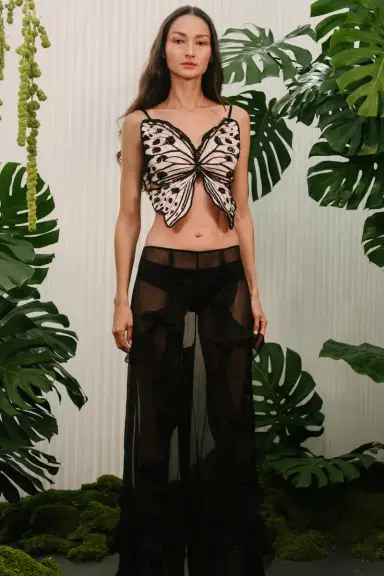 PatBo BUTTERFLY EMBROIDERED TOP (RUNWAY) | Thumbnail 4 PatBo BUTTERFLY EMBROIDERED TOP (RUNWAY) | Thumbnail 4