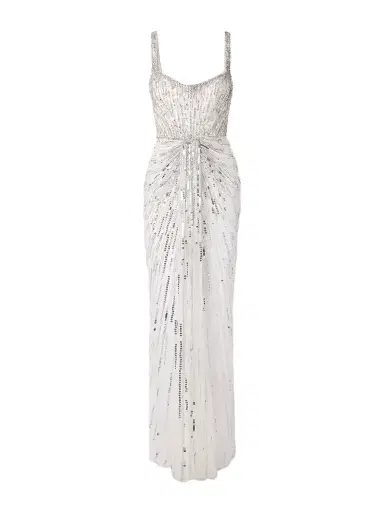 Jenny Packham Chrissy Draped Embellished Tulle Gown | Thumbnail 1 Jenny Packham Chrissy Draped Embellished Tulle Gown | Thumbnail 1