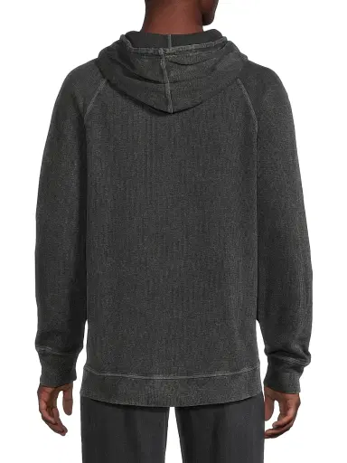 Rails Men's Lightweight Jersey Hoodie - Washed Black | Thumbnail 5 Rails Men's Lightweight Jersey Hoodie - Washed Black | Thumbnail 5