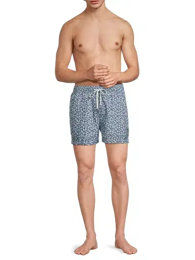 Onia Men's Charles 4''Swim Trunks - Blue Multi | Thumbnail 2 Onia Men's Charles 4''Swim Trunks - Blue Multi | Thumbnail 2