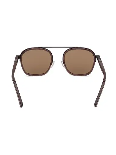 Zegna Men's 51MM Oval Sunglasses - Milky Brown | Thumbnail 5 Zegna Men's 51MM Oval Sunglasses - Milky Brown | Thumbnail 5