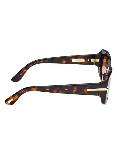 Tom Ford Women's ICON 54MM Rectangle Sunglasses - Dark Havana Brown | Thumbnail 7 Tom Ford Women's ICON 54MM Rectangle Sunglasses - Dark Havana Brown | Thumbnail 7