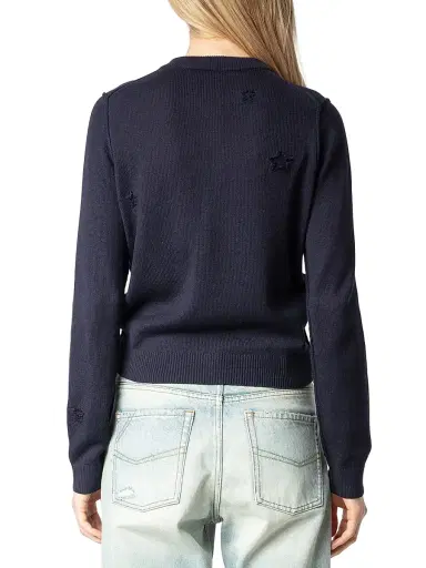 Zadig & Voltaire Women's Alpha Stars Cardigan - Encre - Size Medium | Thumbnail 5 Zadig & Voltaire Women's Alpha Stars Cardigan - Encre - Size Medium | Thumbnail 5