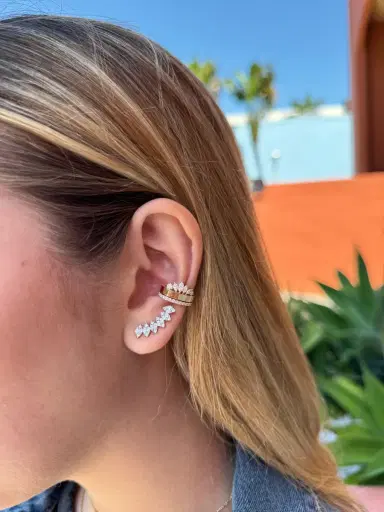 Wish Fine Jewelry 0.87ct Diamond 14K Gold Ear Cuff | Thumbnail 2 Wish Fine Jewelry 0.87ct Diamond 14K Gold Ear Cuff | Thumbnail 2