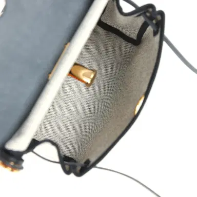 HERMÈS Hermes Herbag Zip 20 Mini Ecru and Black Toile H Canvas and Black Vache Hunter Gold Hardware | Thumbnail 10 HERMÈS Hermes Herbag Zip 20 Mini Ecru and Black Toile H Canvas and Black Vache Hunter Gold Hardware | Thumbnail 10