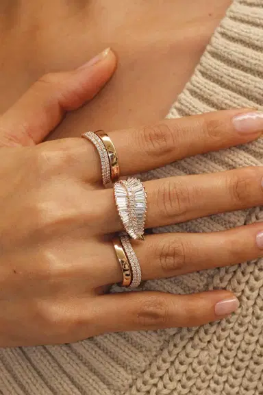 Anita Ko Diamond Curved Ring | Thumbnail 2 Anita Ko Diamond Curved Ring | Thumbnail 2