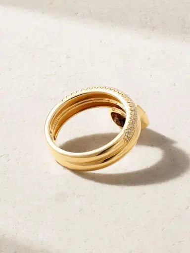 SHAY Floating Bezel 18-karat Gold Diamond Ring | Thumbnail 3 SHAY Floating Bezel 18-karat Gold Diamond Ring | Thumbnail 3