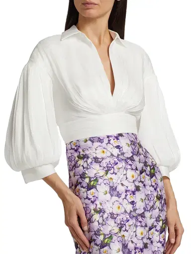 Badgley Mischka Women's Pieced Knee-Length Cocktail Dress - Lilac Multi | Thumbnail 6 Badgley Mischka Women's Pieced Knee-Length Cocktail Dress - Lilac Multi | Thumbnail 6