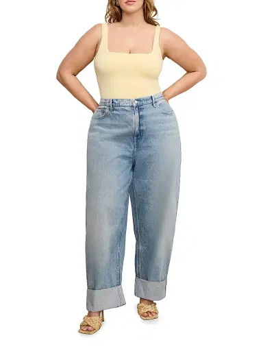 Good American Women's Good Barrel Relaxed Jeans - Indigo | Thumbnail 3 Good American Women's Good Barrel Relaxed Jeans - Indigo | Thumbnail 3