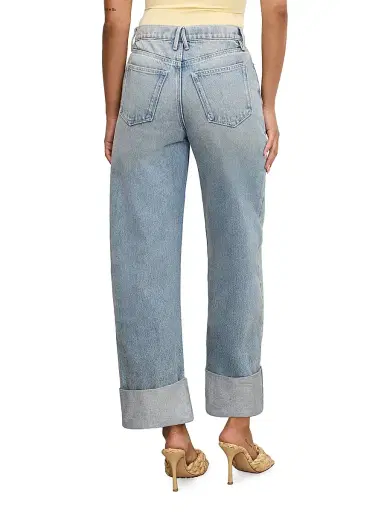Good American Women's Good Barrel Relaxed Jeans - Indigo | Thumbnail 5 Good American Women's Good Barrel Relaxed Jeans - Indigo | Thumbnail 5