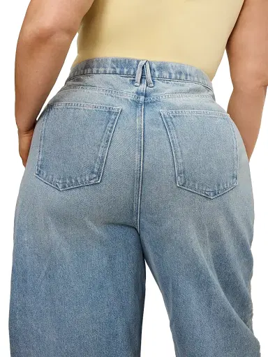 Good American Women's Good Barrel Relaxed Jeans - Indigo | Thumbnail 1 Good American Women's Good Barrel Relaxed Jeans - Indigo | Thumbnail 1