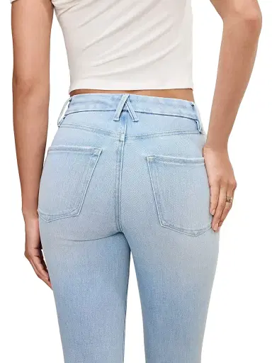 Good American Women's Soft Tech Good Legs Boot-Cut Flared Jeans - Indigo | Thumbnail 7 Good American Women's Soft Tech Good Legs Boot-Cut Flared Jeans - Indigo | Thumbnail 7