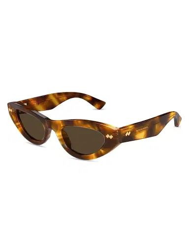 Bottega Veneta Women's Bold Ribbon Stud 50MM Cat-Eye Sunglasses - Havana | Thumbnail 1 Bottega Veneta Women's Bold Ribbon Stud 50MM Cat-Eye Sunglasses - Havana | Thumbnail 1