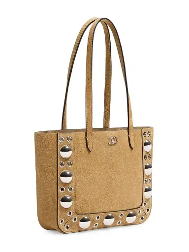 Valentino Women's Nellcôte Mini Suede Shopping Bag | Thumbnail 4 Valentino Women's Nellcôte Mini Suede Shopping Bag | Thumbnail 4