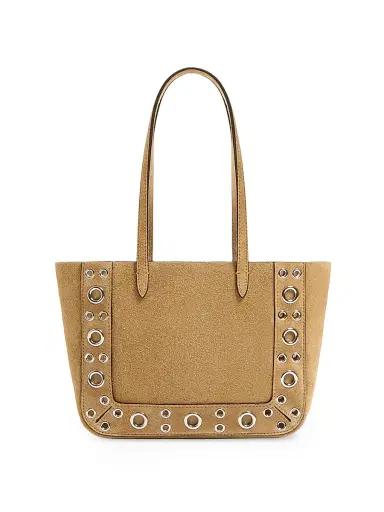 Valentino Women's Nellcôte Mini Suede Shopping Bag | Thumbnail 6 Valentino Women's Nellcôte Mini Suede Shopping Bag | Thumbnail 6