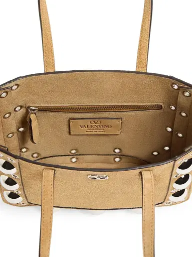 Valentino Women's Nellcôte Mini Suede Shopping Bag | Thumbnail 8 Valentino Women's Nellcôte Mini Suede Shopping Bag | Thumbnail 8