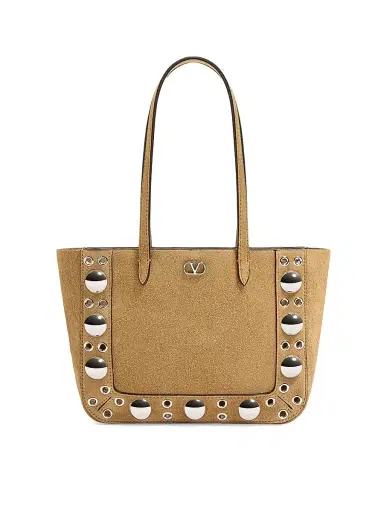 Valentino Women's Nellcôte Mini Suede Shopping Bag | Thumbnail 1 Valentino Women's Nellcôte Mini Suede Shopping Bag | Thumbnail 1