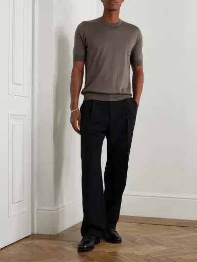 Thom Sweeney Cashmere and Silk-Blend T-Shirt - Men | Thumbnail 2 Thom Sweeney Cashmere and Silk-Blend T-Shirt - Men | Thumbnail 2