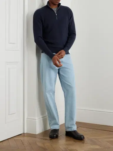 Zegna Ribbed Cashseta Zip-Up Sweater - Men | Thumbnail 2 Zegna Ribbed Cashseta Zip-Up Sweater - Men | Thumbnail 2