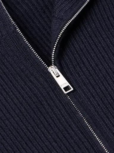 Zegna Ribbed Cashseta Zip-Up Sweater - Men | Thumbnail 4 Zegna Ribbed Cashseta Zip-Up Sweater - Men | Thumbnail 4