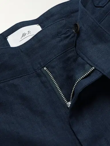 MR P. Steve Tapered Pleated Linen Trousers - Men | Thumbnail 6 MR P. Steve Tapered Pleated Linen Trousers - Men | Thumbnail 6