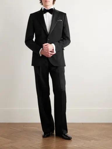 Favourbrook Tommy Straight-Leg Grosgrain-Trimmed Pleated Wool Tuxedo Trousers - Men | Thumbnail 2 Favourbrook Tommy Straight-Leg Grosgrain-Trimmed Pleated Wool Tuxedo Trousers - Men | Thumbnail 2