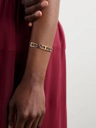L’Atelier Nawbar Starry 18-karat Gold, Diamond And Enamel Bangle | Thumbnail 2 L’Atelier Nawbar Starry 18-karat Gold, Diamond And Enamel Bangle | Thumbnail 2