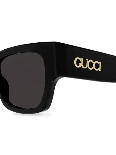Gucci Men's Lacquered 54MM Squared Sunglasses - Gold Black | Thumbnail 3 Gucci Men's Lacquered 54MM Squared Sunglasses - Gold Black | Thumbnail 3