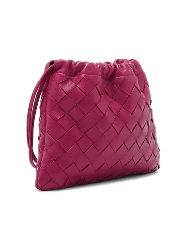 Bottega Veneta Women's Small Dustbag Intrecciato Leather Crossbody Bag - Cinnabar Gold | Thumbnail 7 Bottega Veneta Women's Small Dustbag Intrecciato Leather Crossbody Bag - Cinnabar Gold | Thumbnail 7