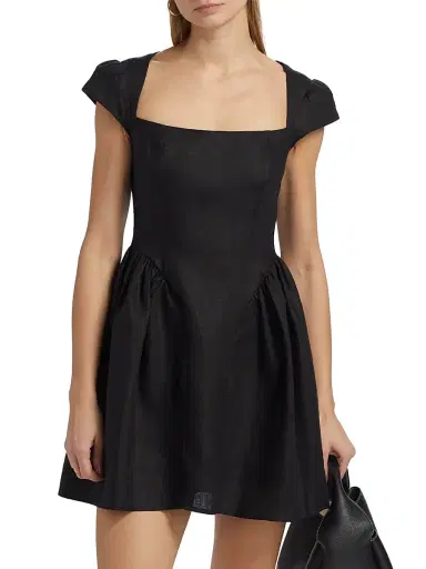 Reformation Women's Oaklyn Linen A-Line Minidress | Thumbnail 3 Reformation Women's Oaklyn Linen A-Line Minidress | Thumbnail 3