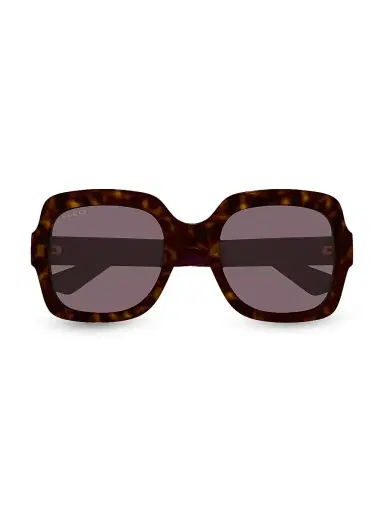 Gucci Women's Minimal 54MM Square Sunglasses - Havana Purple | Thumbnail 2 Gucci Women's Minimal 54MM Square Sunglasses - Havana Purple | Thumbnail 2