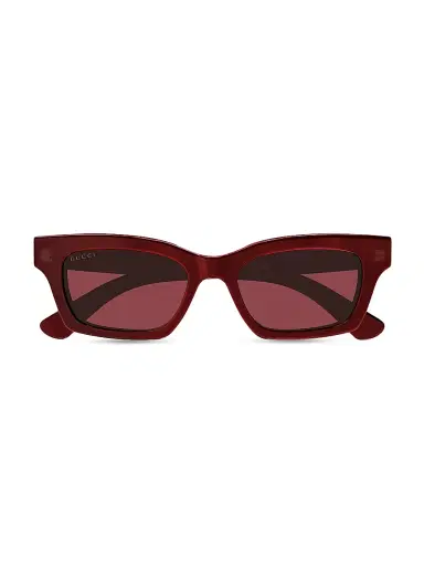 Gucci Women's Lacquered 51MM Cat-Eye Sunglasses - Red Gold Red | Thumbnail 3 Gucci Women's Lacquered 51MM Cat-Eye Sunglasses - Red Gold Red | Thumbnail 3