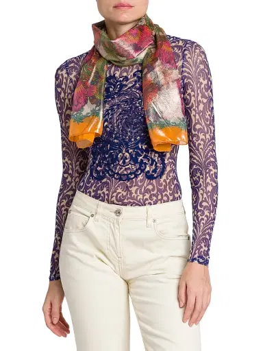 Etro Women's Tosca Floral Silk Scarf - Stampafdobianco | Thumbnail 1 Etro Women's Tosca Floral Silk Scarf - Stampafdobianco | Thumbnail 1