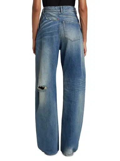 MM6 MAISON MARGIELA Women's Twisted Distressed Straight-Leg Jeans | Thumbnail 5 MM6 MAISON MARGIELA Women's Twisted Distressed Straight-Leg Jeans | Thumbnail 5