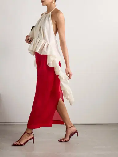 LIBEROWE Tamara Crepe Peplum Halterneck Top | Thumbnail 2 LIBEROWE Tamara Crepe Peplum Halterneck Top | Thumbnail 2