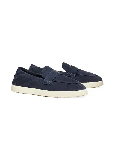 Tory Burch Women's Ballet Sport Suede Loafers - Navy | Thumbnail 2 Tory Burch Women's Ballet Sport Suede Loafers - Navy | Thumbnail 2