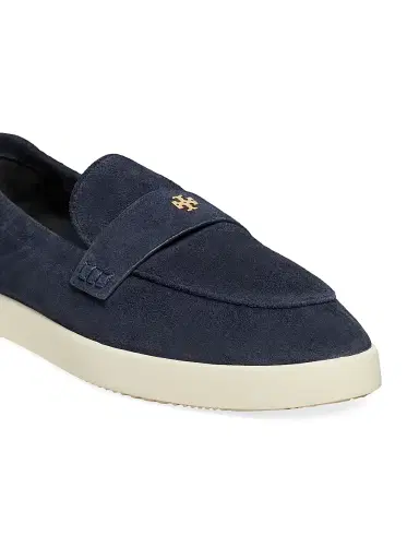 Tory Burch Women's Ballet Sport Suede Loafers - Navy | Thumbnail 4 Tory Burch Women's Ballet Sport Suede Loafers - Navy | Thumbnail 4