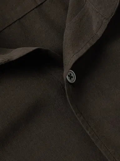 Zegna Garment-Dyed Brushed-Silk Shirt - Men | Thumbnail 5 Zegna Garment-Dyed Brushed-Silk Shirt - Men | Thumbnail 5