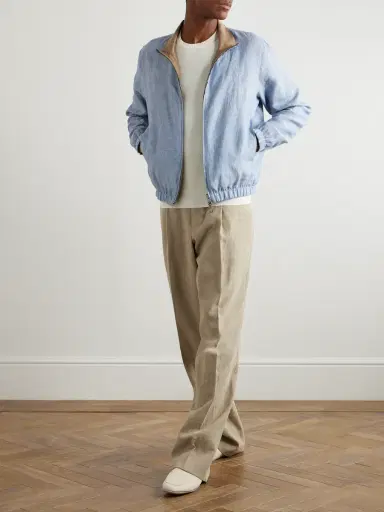Loro Piana Cotton and Silk-Blend Piqué Sweater - Men | Thumbnail 2 Loro Piana Cotton and Silk-Blend Piqué Sweater - Men | Thumbnail 2