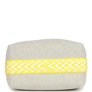 HERMÈS Hermes Bride A Brac Case PM Jaune Citron Plume Canvas Palladium Hardware | Thumbnail 6 HERMÈS Hermes Bride A Brac Case PM Jaune Citron Plume Canvas Palladium Hardware | Thumbnail 6