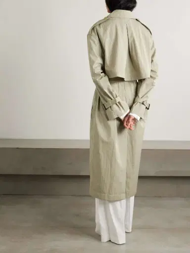 TOTEME Belted Organic Cotton-blend Trench Coat | Thumbnail 4 TOTEME Belted Organic Cotton-blend Trench Coat | Thumbnail 4