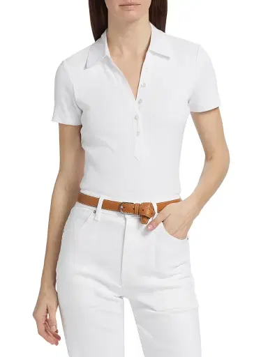 Veronica Beard Women's Kearney Polo T-Shirt | Thumbnail 3 Veronica Beard Women's Kearney Polo T-Shirt | Thumbnail 3