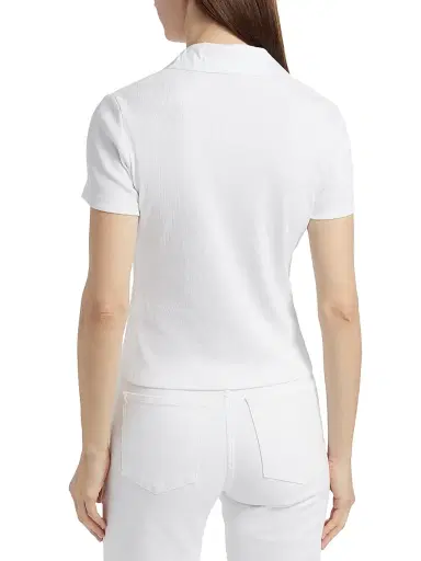 Veronica Beard Women's Kearney Polo T-Shirt | Thumbnail 5 Veronica Beard Women's Kearney Polo T-Shirt | Thumbnail 5