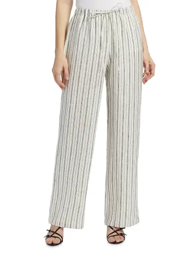 Reformation Women's Olina Linen Striped Pants - Elsie Stripe - Size Small | Thumbnail 3 Reformation Women's Olina Linen Striped Pants - Elsie Stripe - Size Small | Thumbnail 3